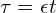  \tau=\epsilon t 
