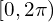  [0,2\pi) 