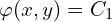 \varphi(x,y)=C_1