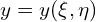  y=y(\xi,\eta) 