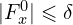 |F_{x}^{0}| \leqslant \delta 