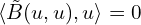 \langle \tilde B(u,u), u \rangle = 0