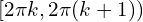  [2\pi k,2\pi(k+1)) 
