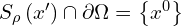  S_{\rho} \left( x' \right) \cap \partial \Omega =\left\{ x^0 \right\}