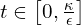  t \in \left[0,\frac{\kappa}{\epsilon} \right] 