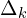  \Delta_k 