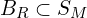  B_{R} \subset S_{M} 